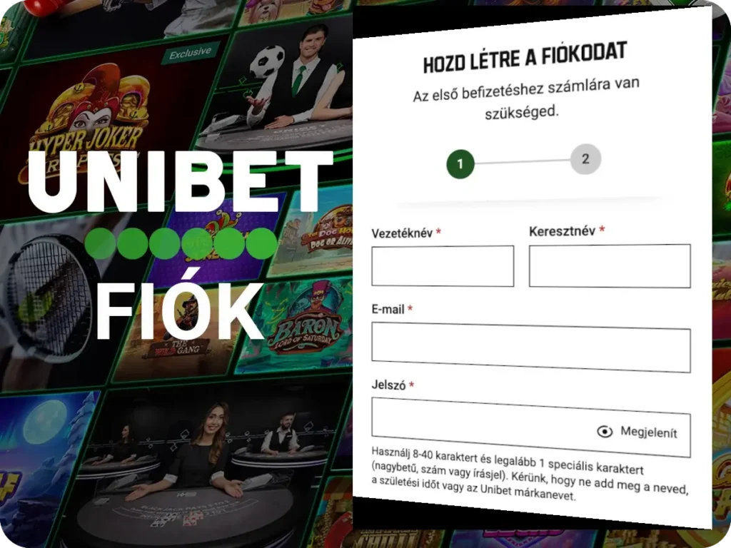 Unibet Kaszinó Regisztráció
