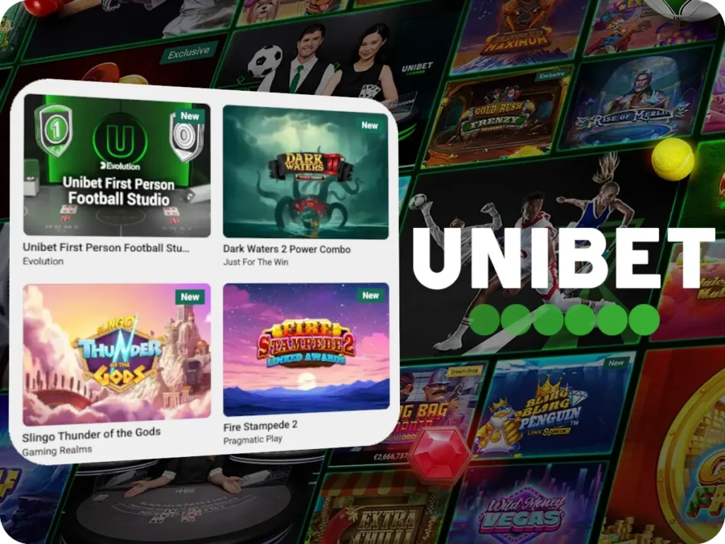 Unibet Casino Új Nyerőgépek